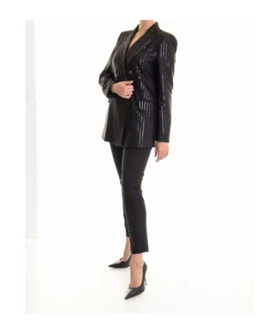 Ermanno Firenze Long-sleeved Suit Jacket In Black