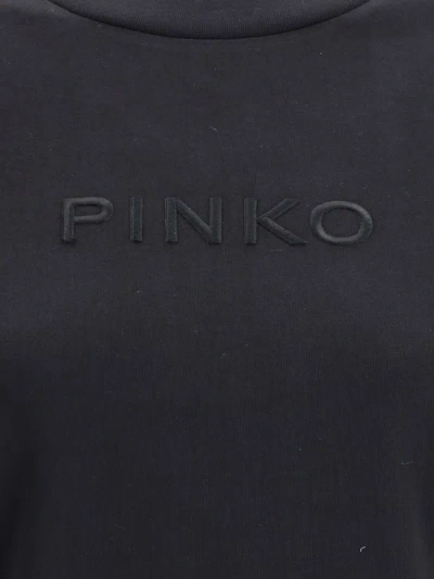 Pinko Logo T-shirt In Black