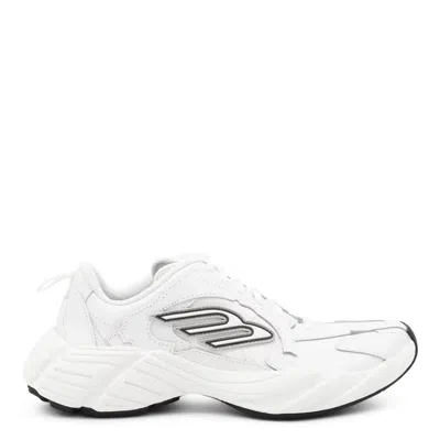 Balenciaga Monday Leather & Synthetic Sneakers In White