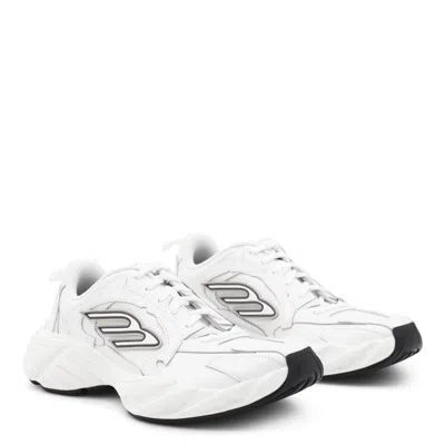 Balenciaga Monday Leather & Synthetic Sneakers In White