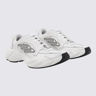 Balenciaga Monday Leather & Synthetic Sneakers In White