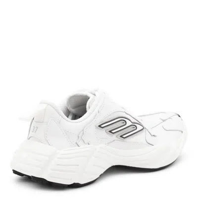 Balenciaga Monday Leather & Synthetic Sneakers In White