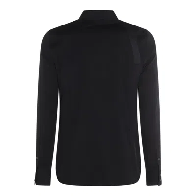 Alexander Mcqueen Buttoned Cuffs Long Sleeve Shirt Strap In Black
