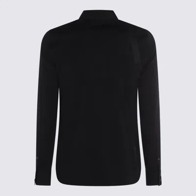 Alexander Mcqueen Buttoned Cuffs Long Sleeve Shirt Strap In Black