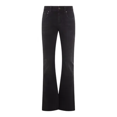 Balenciaga Black Bootcut Slim Fit Denim Trousers