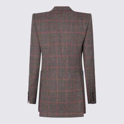 Chloé Tailored Jacket Longline Silhouette In Gray
