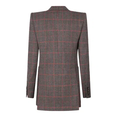 Chloé Tailored Jacket Longline Silhouette In Gray