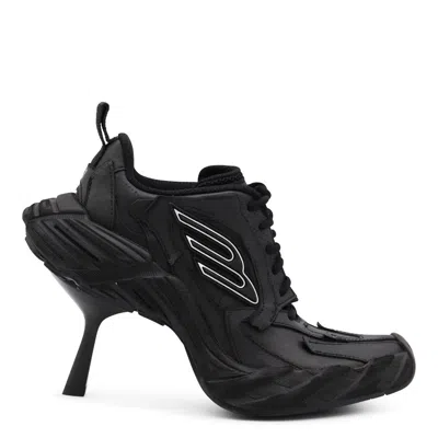 Balenciaga Women Monday Heel Sneakers In Black