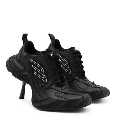 Balenciaga Women Monday Heel Sneakers In Black