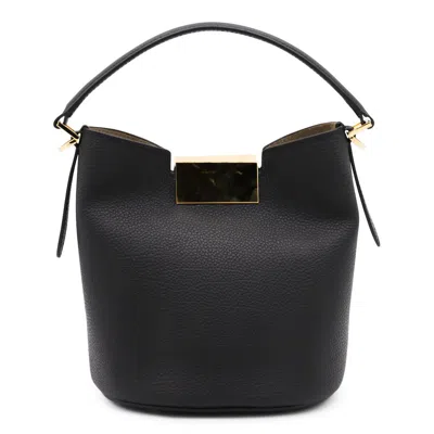 Marni Womens 00n99 Trunkeroo Bucket Leather Shoulder Bag In Black