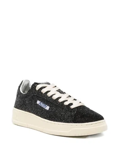 Autry Dallas Low Sue Stars Black Sneakers Sneakers