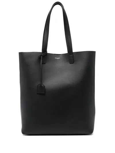 Saint Laurent Bv Bold Shopp Muflone Sfod In Black