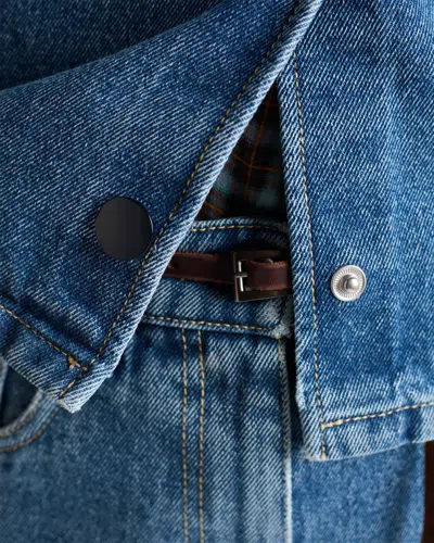 Prada Denim Shirt In Blue