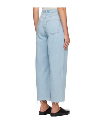 Agolde Dagna Cropped Jeans In Blue