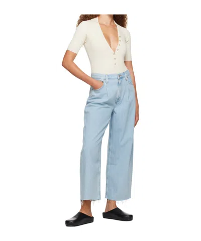 Agolde Dagna Cropped Jeans In Blue