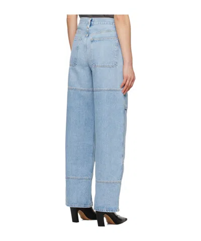 Agolde Tanis High-rise Wide-leg Jeans In Blue