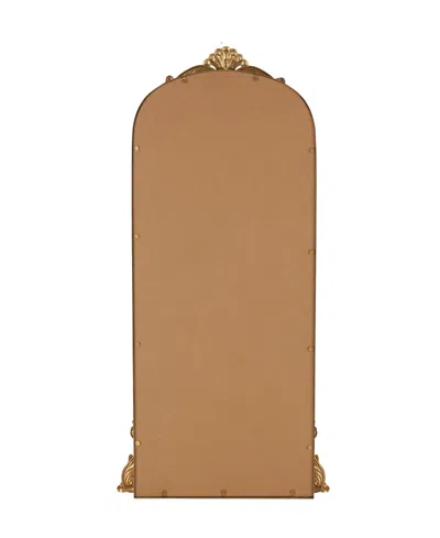 Rosemary Lane 48" Metal Scroll Tall Ornate Arched Baroque Room Floor Mirror