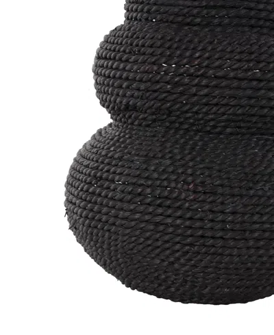 Rosemary Lane Seagrass 13.9" Woven Bubble Bohemian Vase