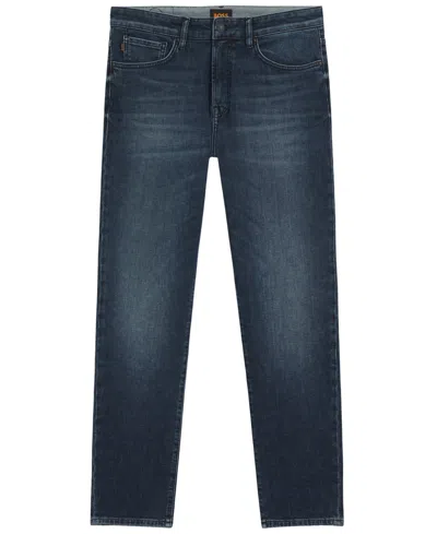 Hugo Boss Logo-appliqué Jeans In Blue