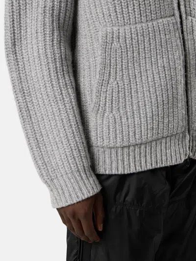Stone Island Cotton Zip-up Hoodie In Gray