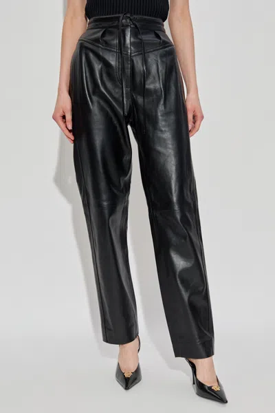 Iro Drawstring Leather Trousers