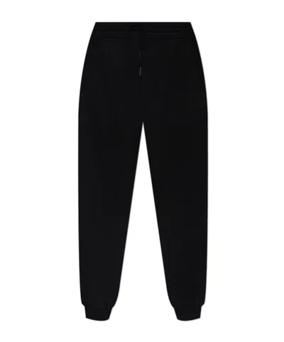 Tom Ford Black Cotton Fleece Sweatpants In Animal Print