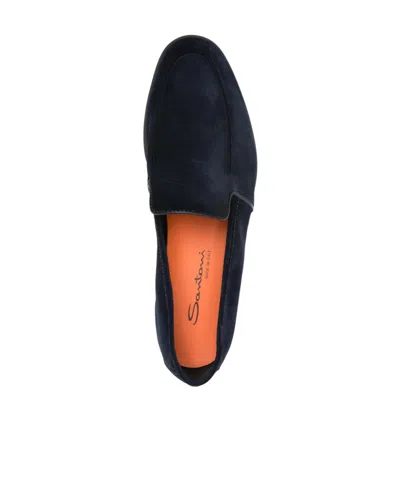 Santoni Suede Loafers