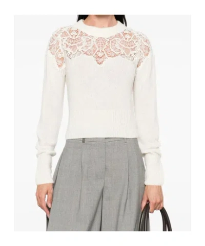 Ermanno Scervino Lace-insert Sweater