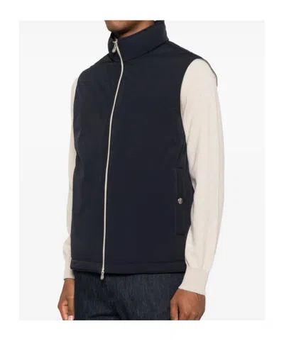 Brunello Cucinelli Zip-fastening Sleeveless Vest In Black