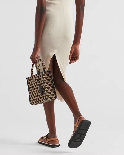 Prada Silk Dress In Nude