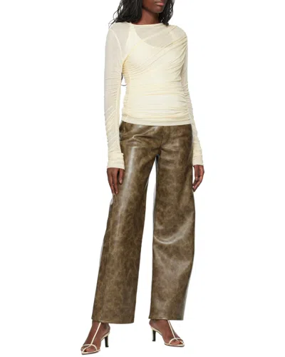 Agolde Tania Twist T-shirt In White