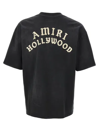 Amiri Hollywood Graphic Oversized T-shirt With Ribbed Crew Neck