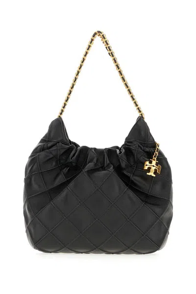Tory Burch Fleming Mini Leather Hobo Bag