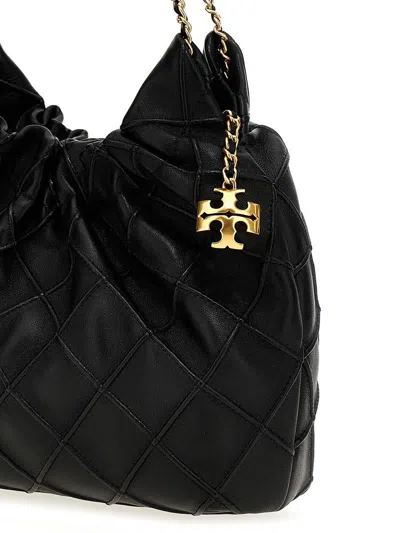 Tory Burch Fleming Mini Leather Hobo Bag
