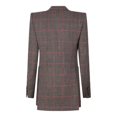 Chloé Tailored Jacket Longline Silhouette In Gray