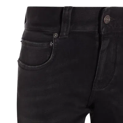 Balenciaga Black Bootcut Slim Fit Denim Trousers