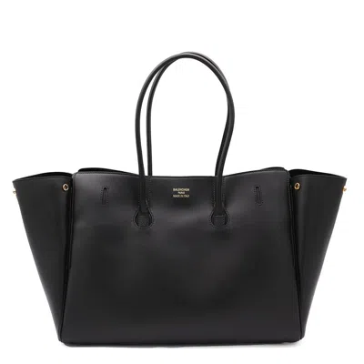 Balenciaga Black Leather Carry All Bel Air Backpack