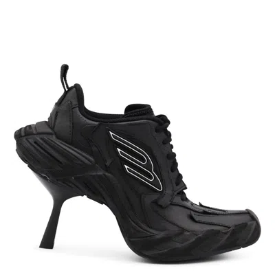 Balenciaga Women Monday Heel Sneakers In Black
