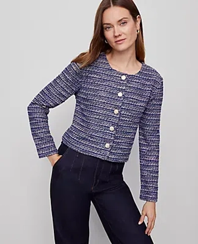 Ann Taylor Tweed Cropped Jacket