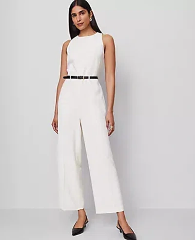 Ann Taylor Belted Halter Jumpsuit