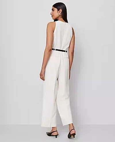 Ann Taylor Belted Halter Jumpsuit