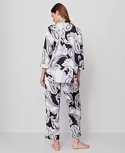 Ann Taylor Paisley Silk Pajama Set
