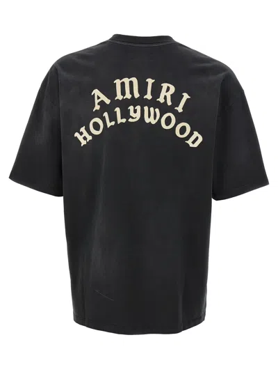 Amiri Hollywood Graphic Oversized T-shirt With Ribbed Crew Neck