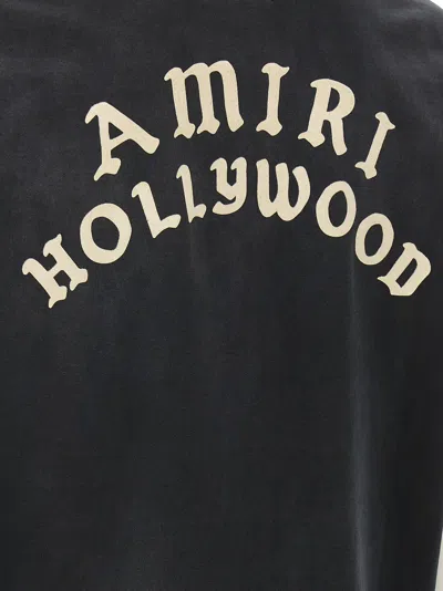 Amiri Hollywood Graphic Oversized T-shirt With Ribbed Crew Neck
