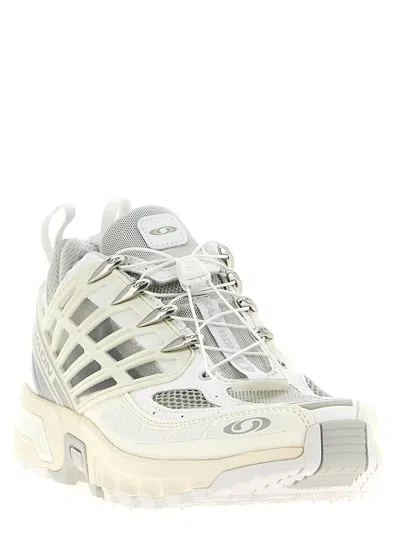 Salomon Breathable Mesh Sneakers With Durable Rubber Sole In White