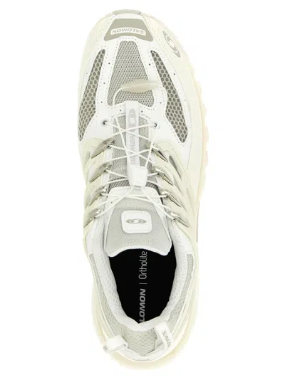 Salomon Breathable Mesh Sneakers With Durable Rubber Sole In White