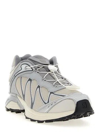 Salomon Xt-whisper Low-top Mesh And Nylon Sneakers In Gray