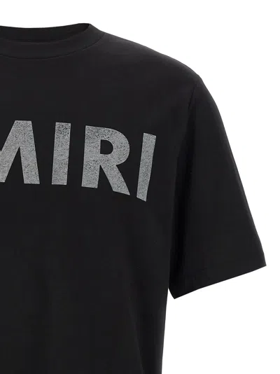Amiri Logoed T-shirt In Black
