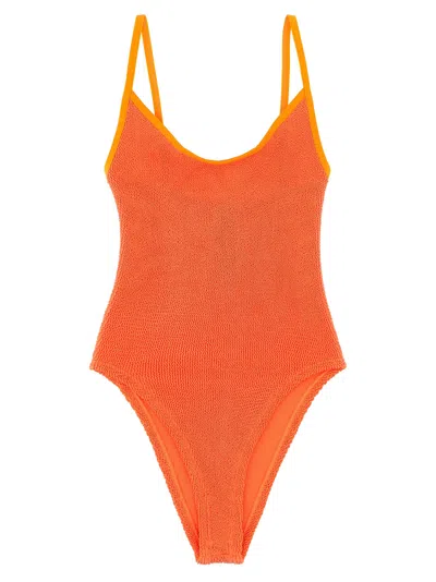 Hunza G Pamela Swim One-piece Swimsuit In Orange