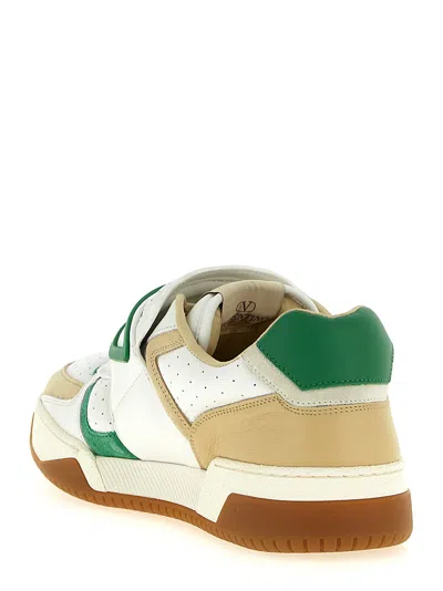 Valentino Garavani Vg Joie De Jouer Sneaker In Nappa Calfskin In White